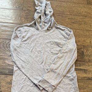Vineyard Vines Gray Hooded Long Sleeve Shirt